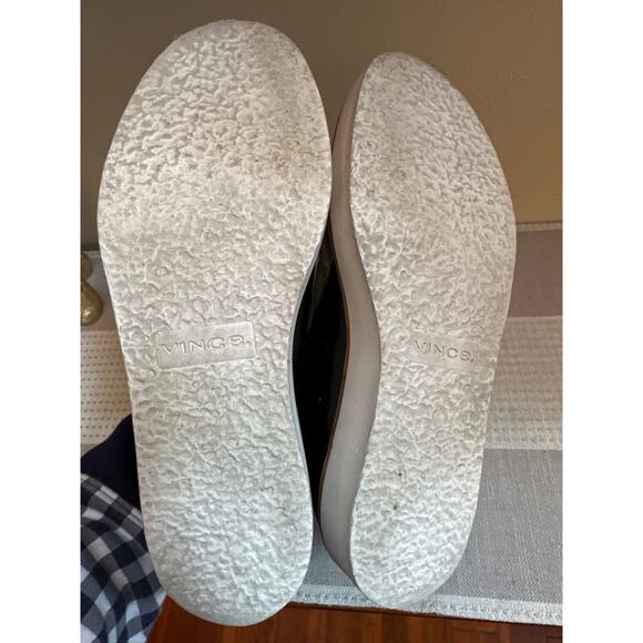 Vince Sanders Black Patent Leather Platform Slip-on Loafers Size 5.5 EUR 35.5 - Picture 6 of 7